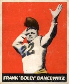 Frank 'Boley' Dancewicz 1948 Leaf Football #38 Sports Card