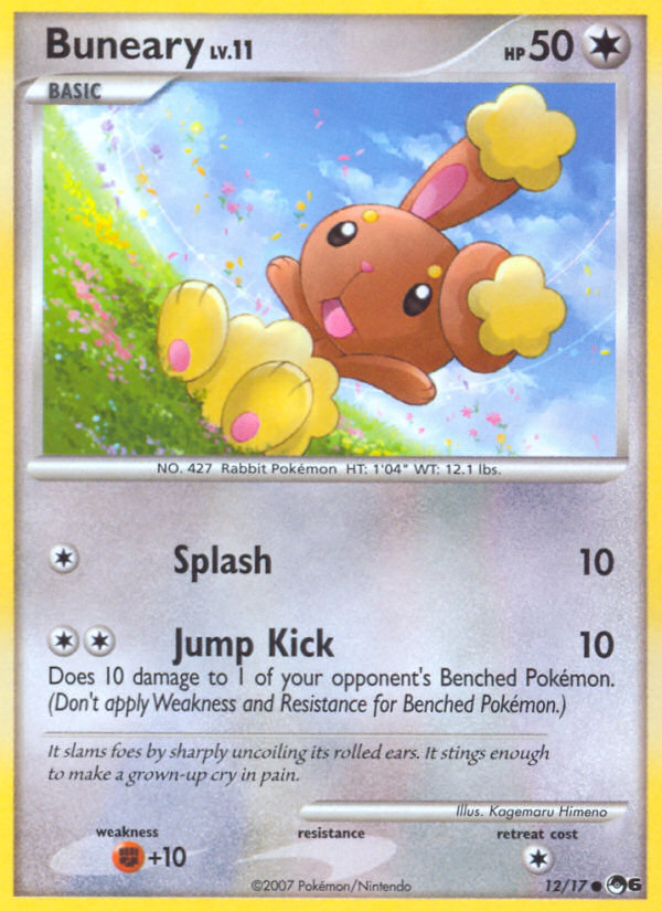 Buneary (12/17) - POP Series 6 Pokémon Card