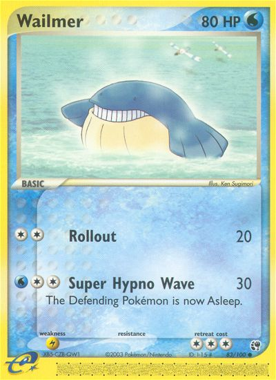 Wailmer (83/100) - Sandstorm Pokémon Card