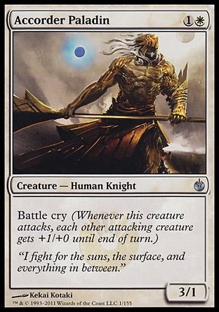 Accorder Paladin (Mirrodin Besieged) Trading Card