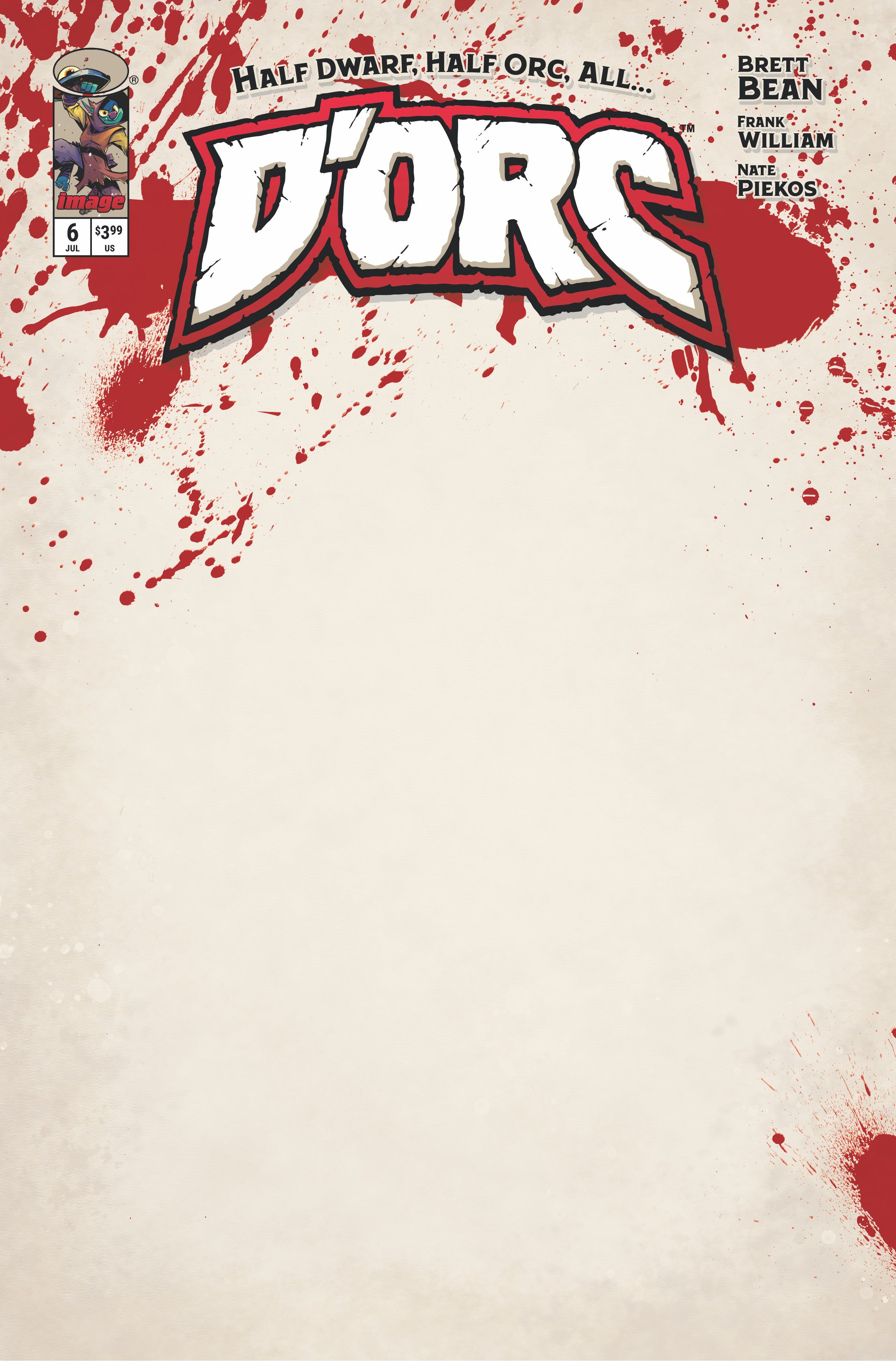 D'Orc #6 (Cvr E Blank Sketch Var) Comic