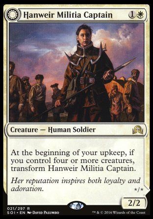 Hanweir Militia Captain (Shadows over Innistrad) Trading Card