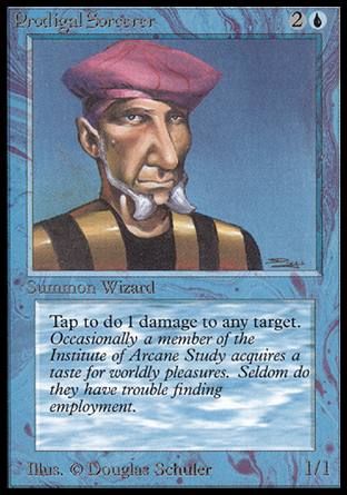 Prodigal Sorcerer (Beta) Trading Card