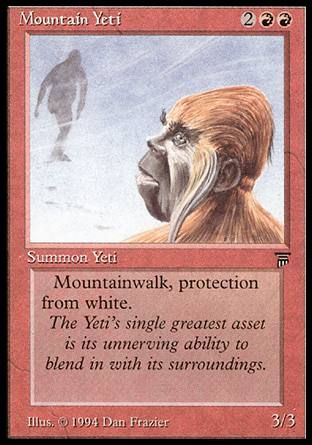 Mountain Yeti (Legends) Trading Card