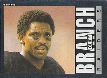 Cliff Branch 1985 Topps #286 Sports Card