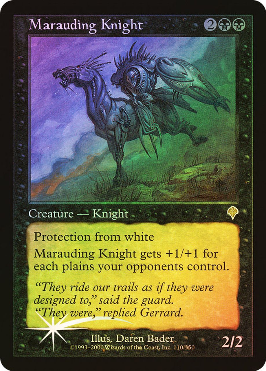 Marauding Knight (Invasion - Foil) Trading Card