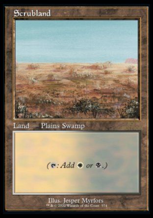 Scrubland (Magic 30th Anniversary Edition - Old Frame) Trading Card