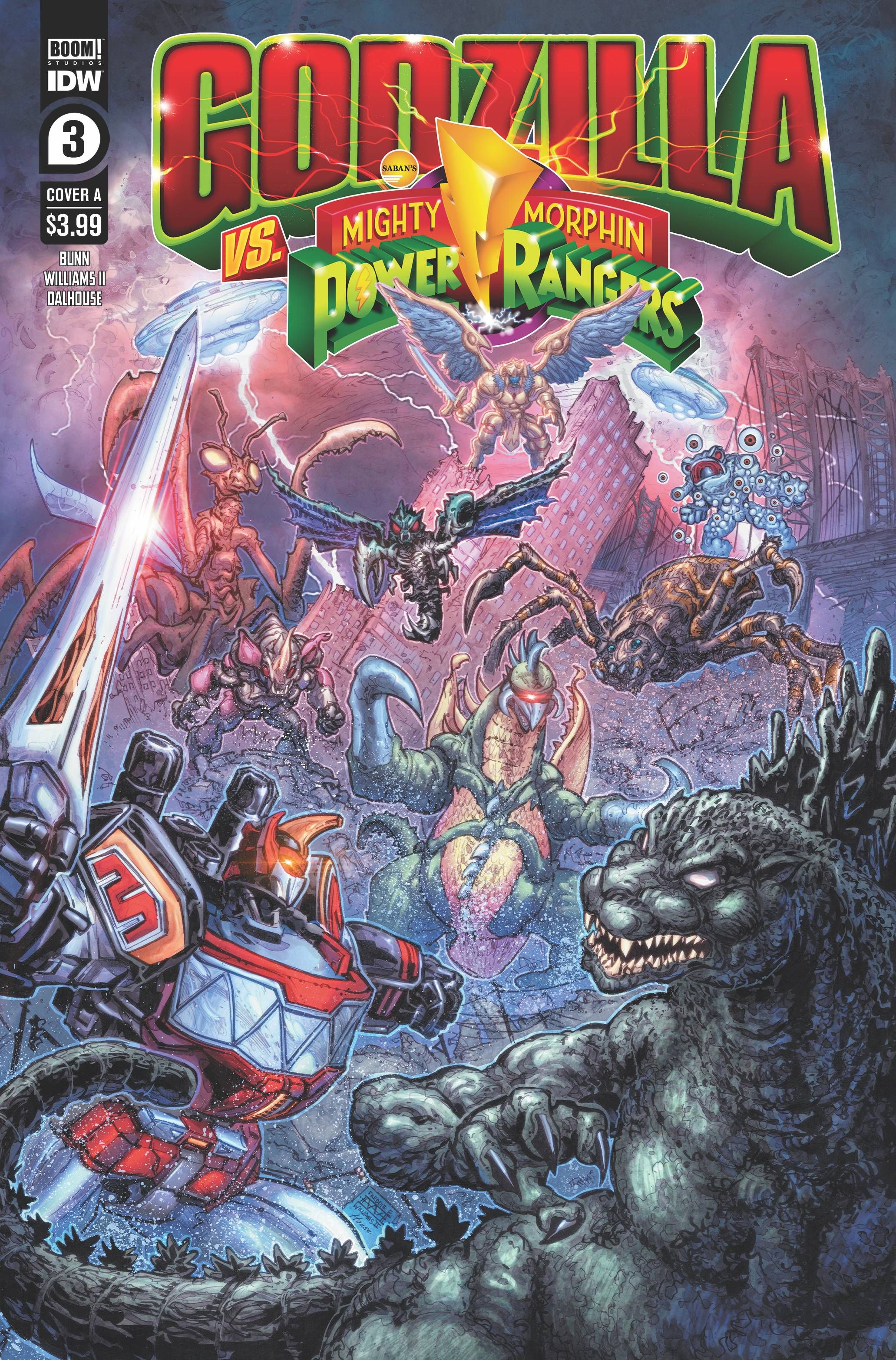 Godzilla Vs. Mighty Morphin Power Rangers #3 Comic