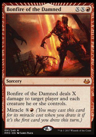 Bonfire of the Damned (Modern Masters 2017) Trading Card