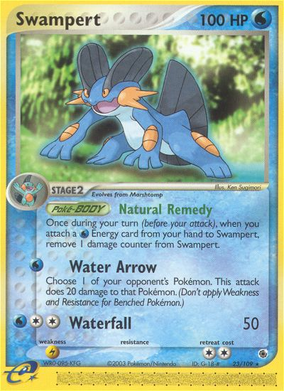 Swampert (23/109) - Ruby & Sapphire Pokémon Card