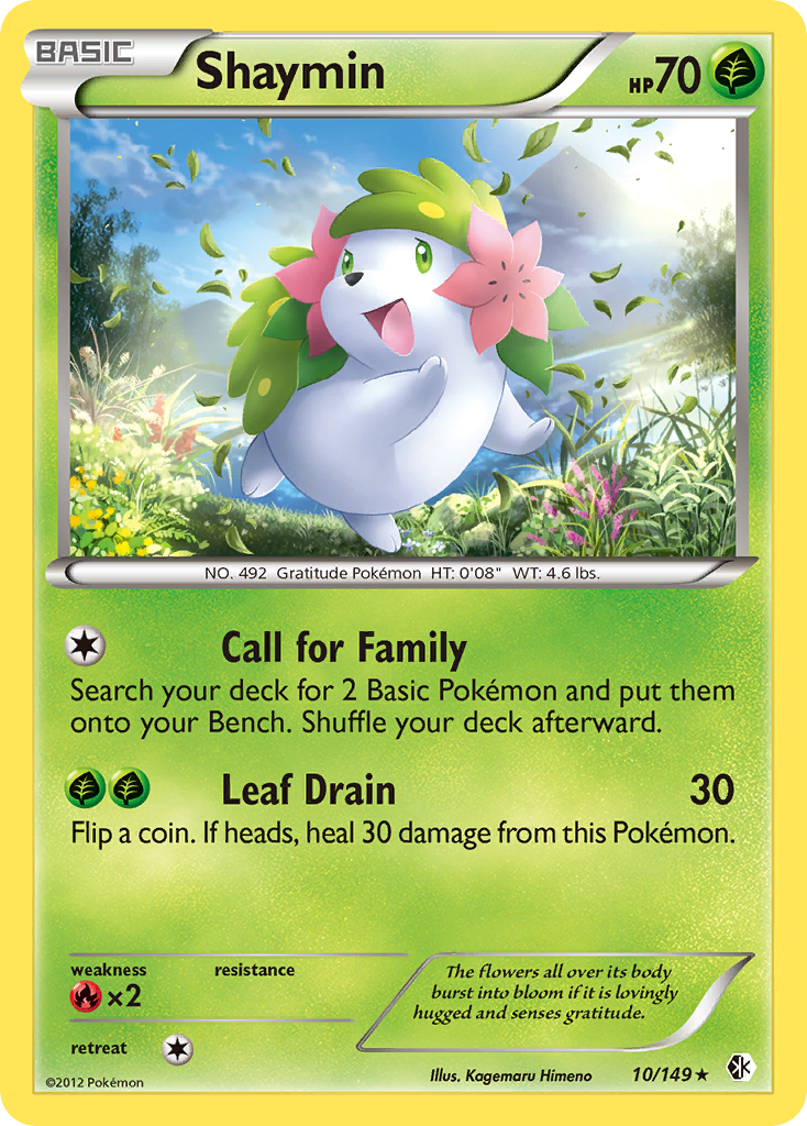 Shaymin (10/149) - Boundaries Crossed Pokémon Card