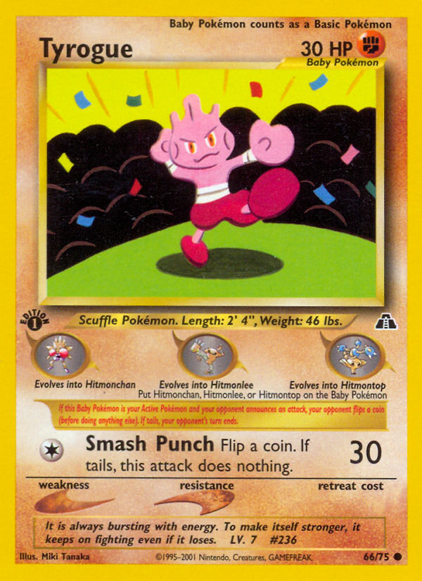 Tyrogue Pokémon Card