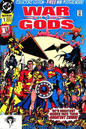 DC comics War of the Gods collection 1 though 4 1991 outlet like new.