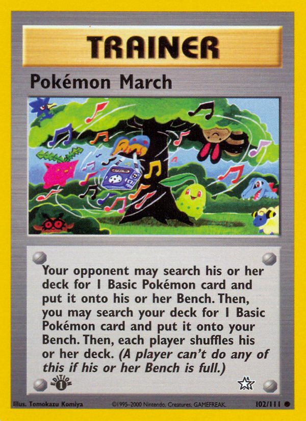 Pokémon March (Trainer) (102/111) - Neo Genesis Pokémon Card