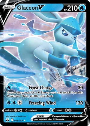 Glaceon V (38/159) - Crown Zenith