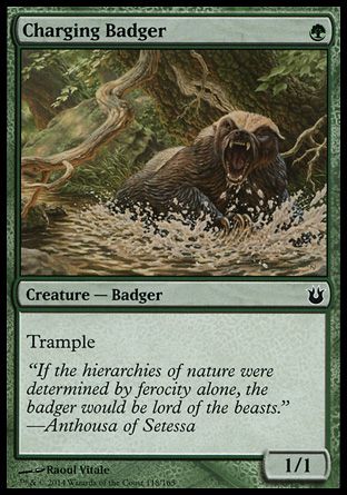 Charging Badger (Born of the Gods) Trading Card