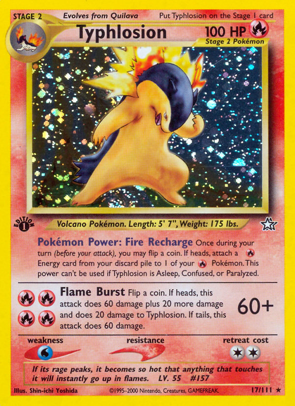 Typhlosion (17/111) - Neo Genesis Pokémon Card