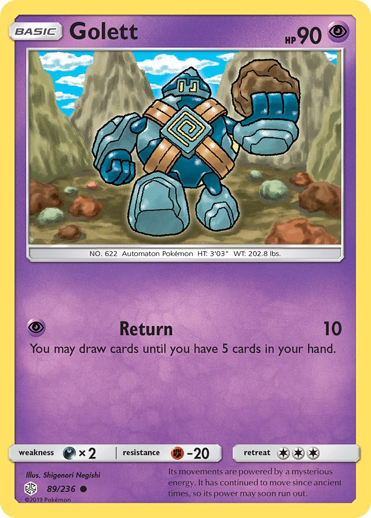 Golett (89/236) - Cosmic Eclipse Pokémon Card