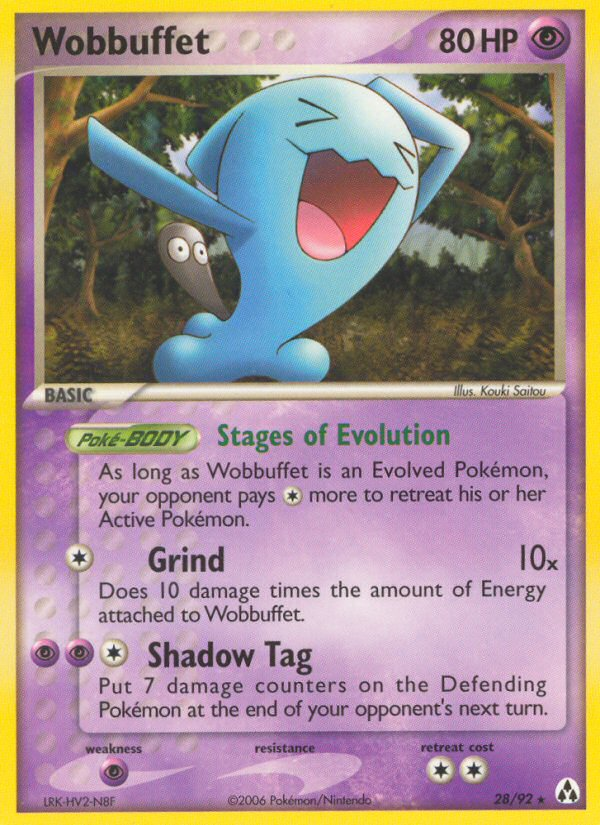 Wobbuffet (28/92) - Legend Maker Pokémon Card