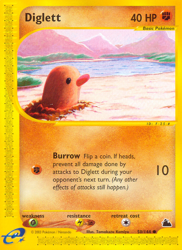 Diglett (50/144) - Skyridge Pokémon Card