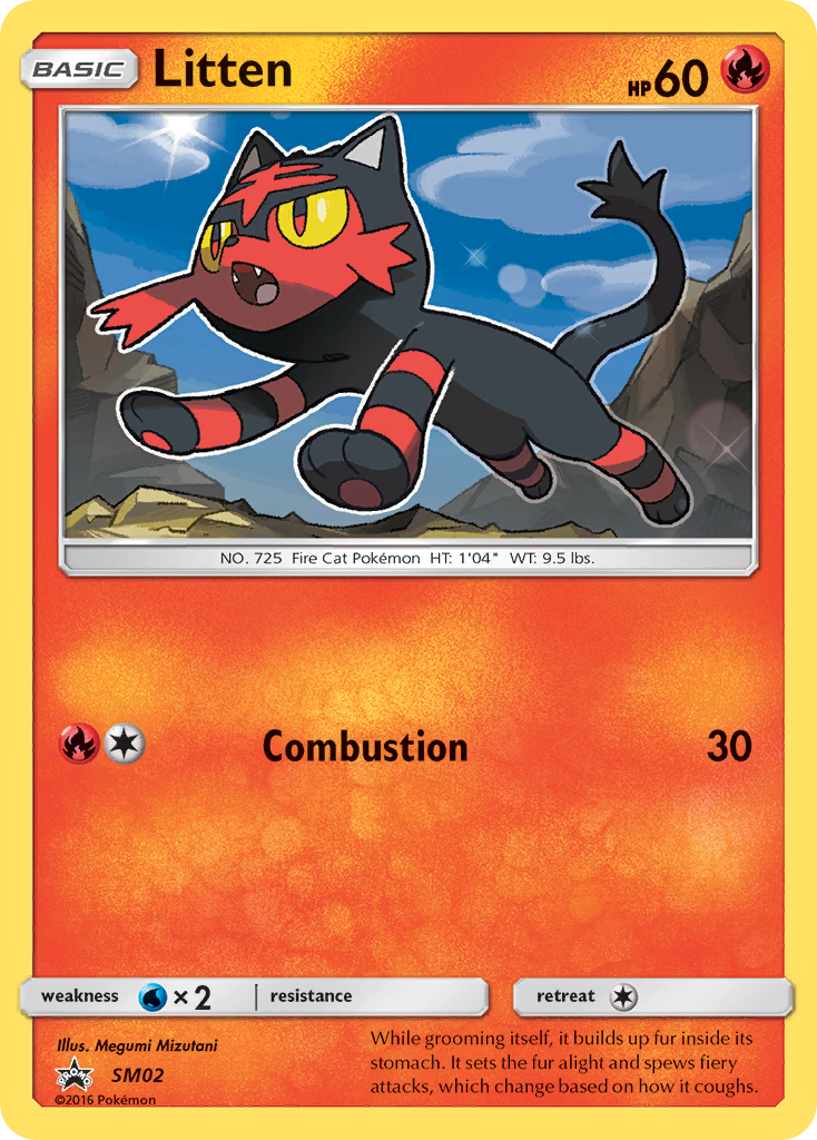 Litten Pokémon Card