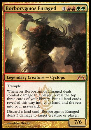 Borborygmos Enraged (Gatecrash) Trading Card