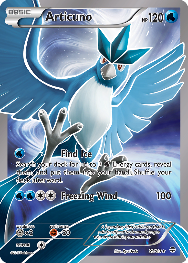 Articuno (25/83) - Generations Pokémon Card