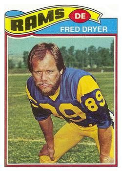 1980 TOPPS FRED DRYER #202 LOS ANGELES RAMS FOOTBALL CARD