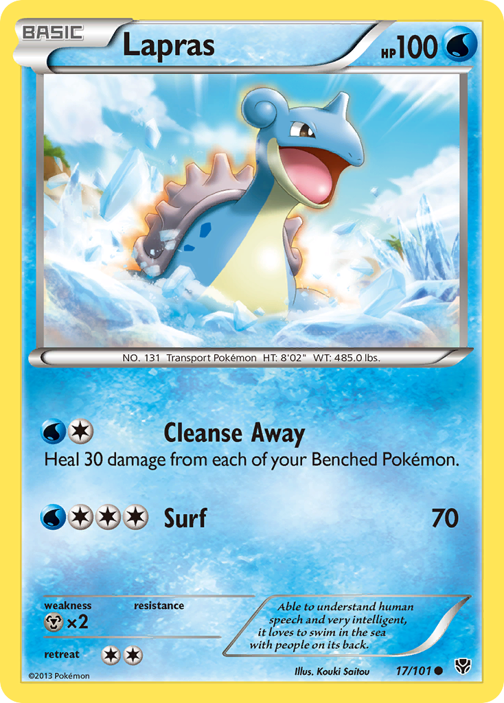 Lapras (17/101) - Plasma Blast Pokémon Card