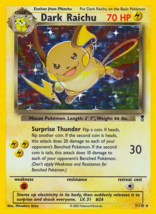 Dark Raichu (7/110) - Legendary Collection Pokémon Card