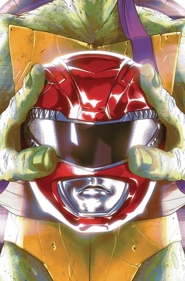 MIghty Morphin Power Rangers/TMNT #1 (Donatello Helmet Edition)