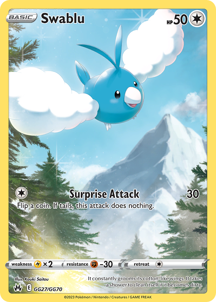 Swablu (GG27) - Crown Zenith Galarian Gallery Pokémon Card