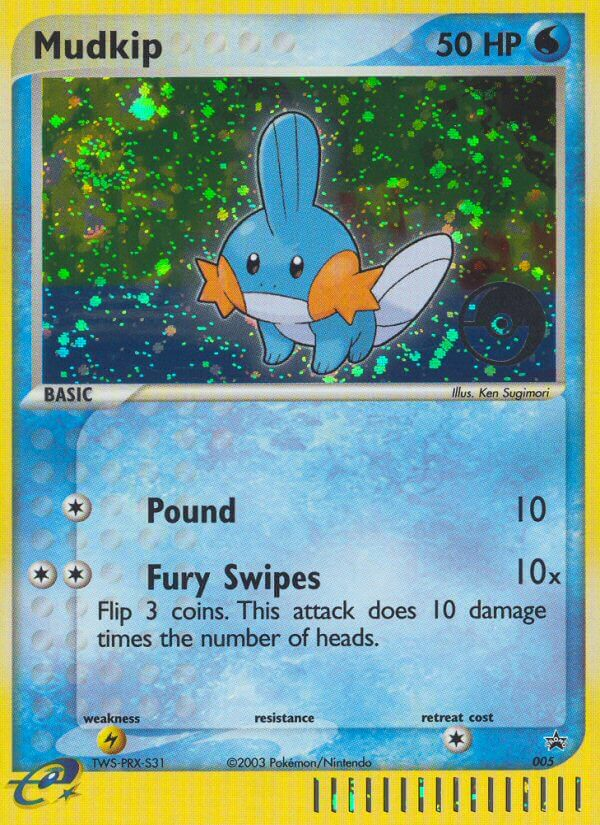 Mudkip (5/40) - Nintendo Black Star Promos Pokémon Card