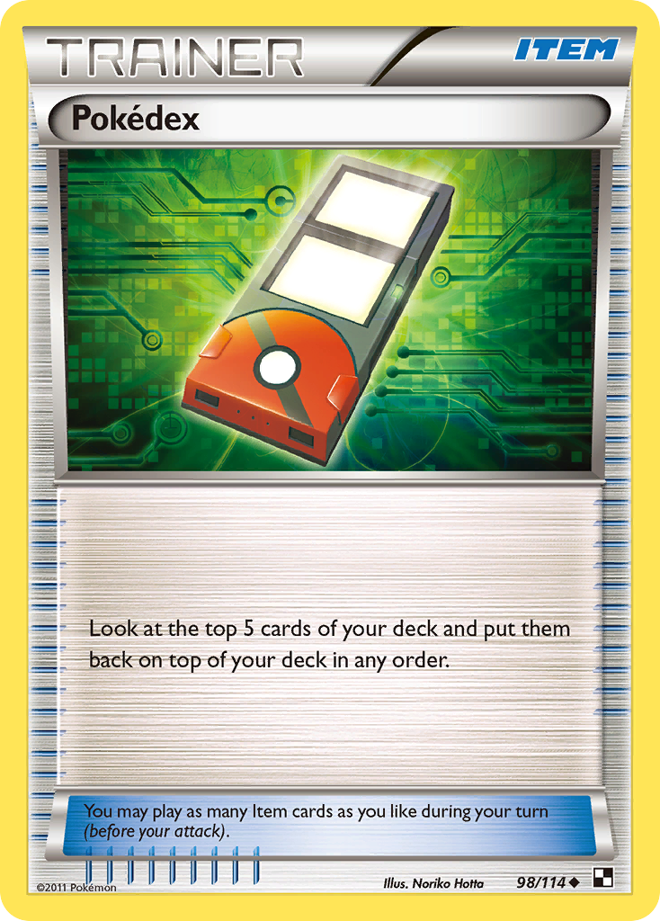 Pokédex (Trainer: Item) (98/114) - Black & White Pokémon Card