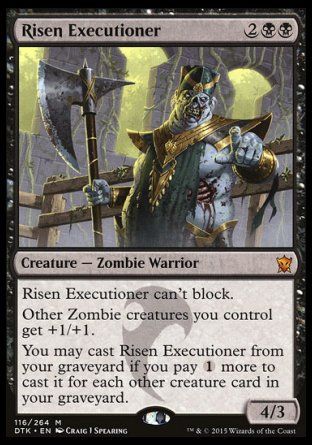 Risen Executioner (Dragons of Tarkir) Trading Card