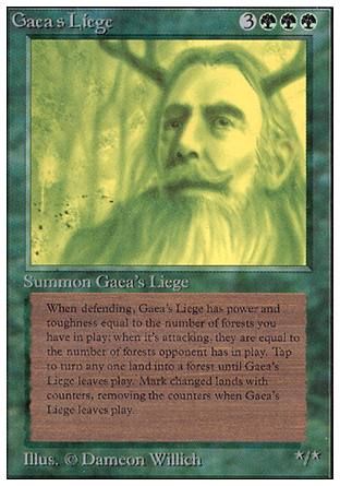 Gaea's Liege (Unlimited) Trading Card