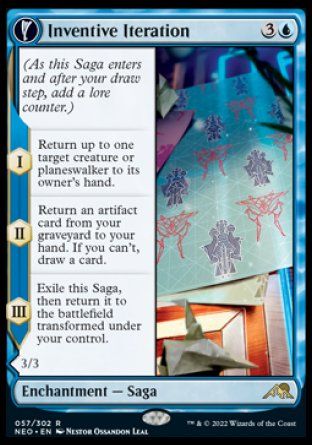 Inventive Iteration (Kamigawa: Neon Dynasty) Trading Card