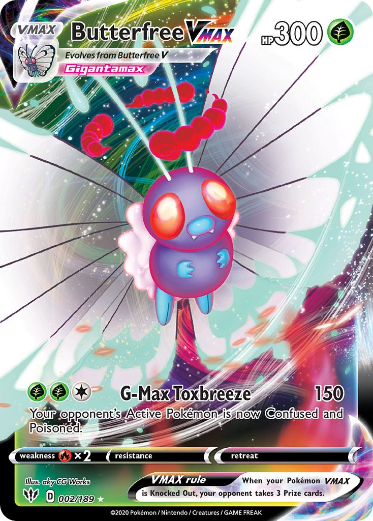 Butterfree VMAX (2/189) - Darkness Ablaze Pokémon Card