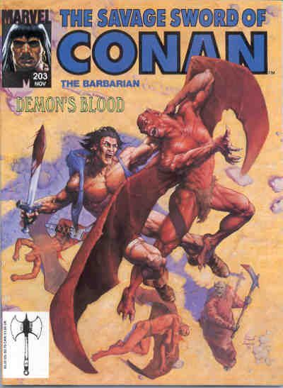 The Savage Sword of Conan #203 Comic