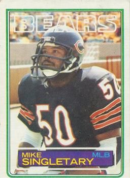 Mike Singletary 1983 Topps #38 Sports Card