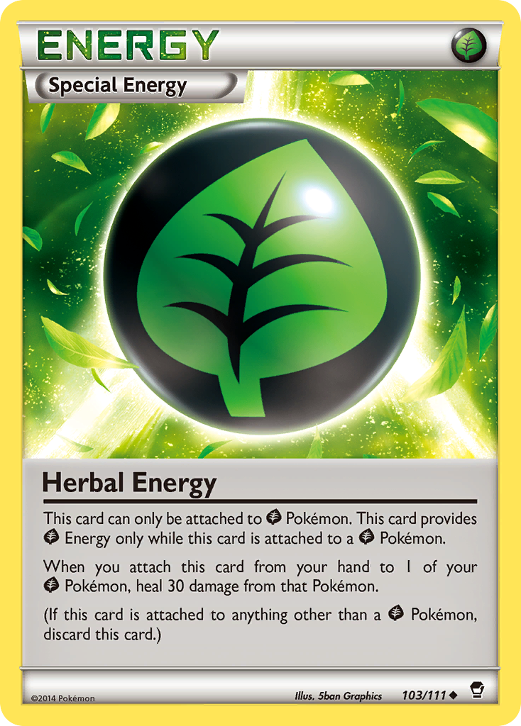 Herbal Energy (103/111) - Furious Fists Pokémon Card