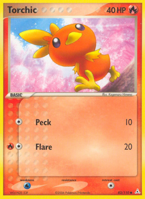 Torchic (83/110) - Holon Phantoms Pokémon Card