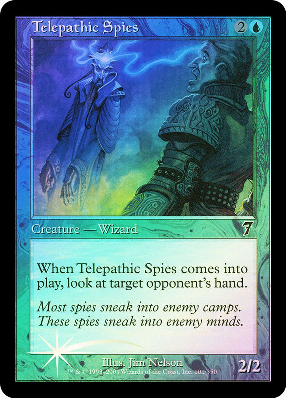 Telepathic Spies (7th Edition - Foil) Trading Card