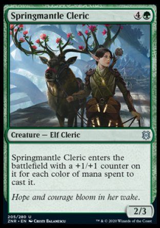 Springmantle Cleric (Zendikar Rising) Trading Card