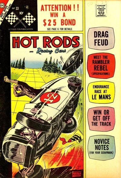 Hot Rods and Racing Cars #33 Comic