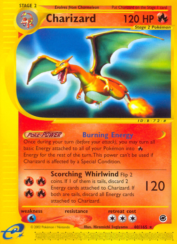 Charizard (40/165) - Expedition Base Set Pokémon Card