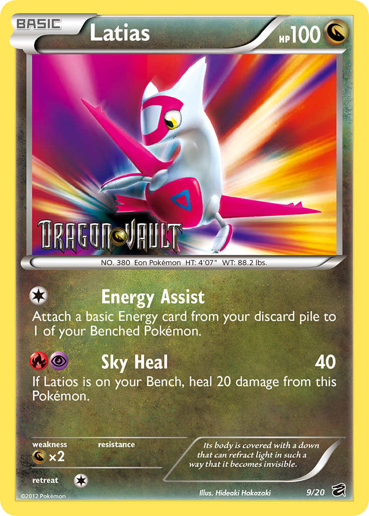 Latias (9/20) - Dragon Vault Pokémon Card