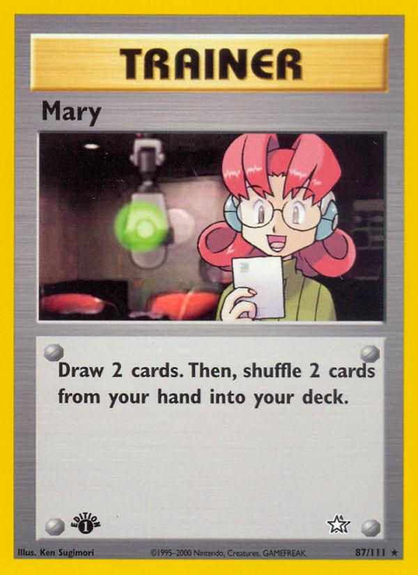 Mary (Trainer) (87/111) - Neo Genesis Pokémon Card