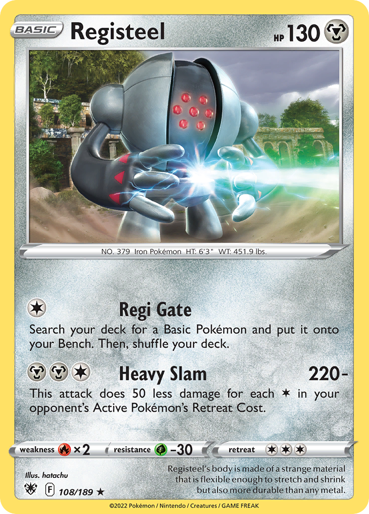 Registeel (108/189) - Astral Radiance Pokémon Card