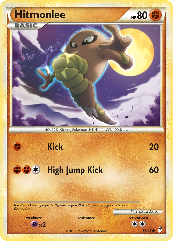 Hitmonlee (58/95) - Call of Legends Pokémon Card